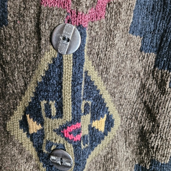 Chico’s Design Women Aztec Long buttoned down Sweater - Picture 5 of 11